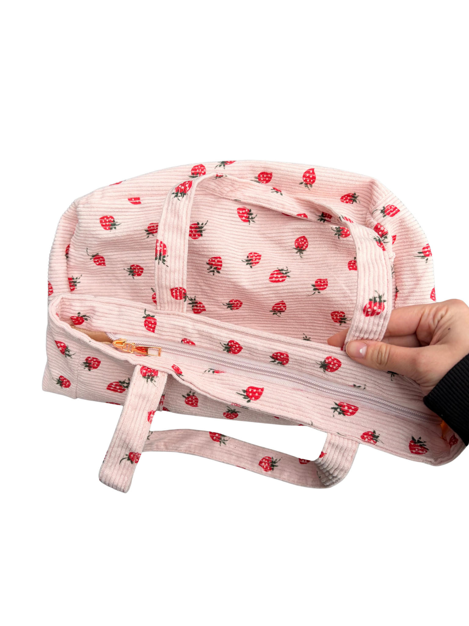 Tote Bag Erdbeeren - Rosa
