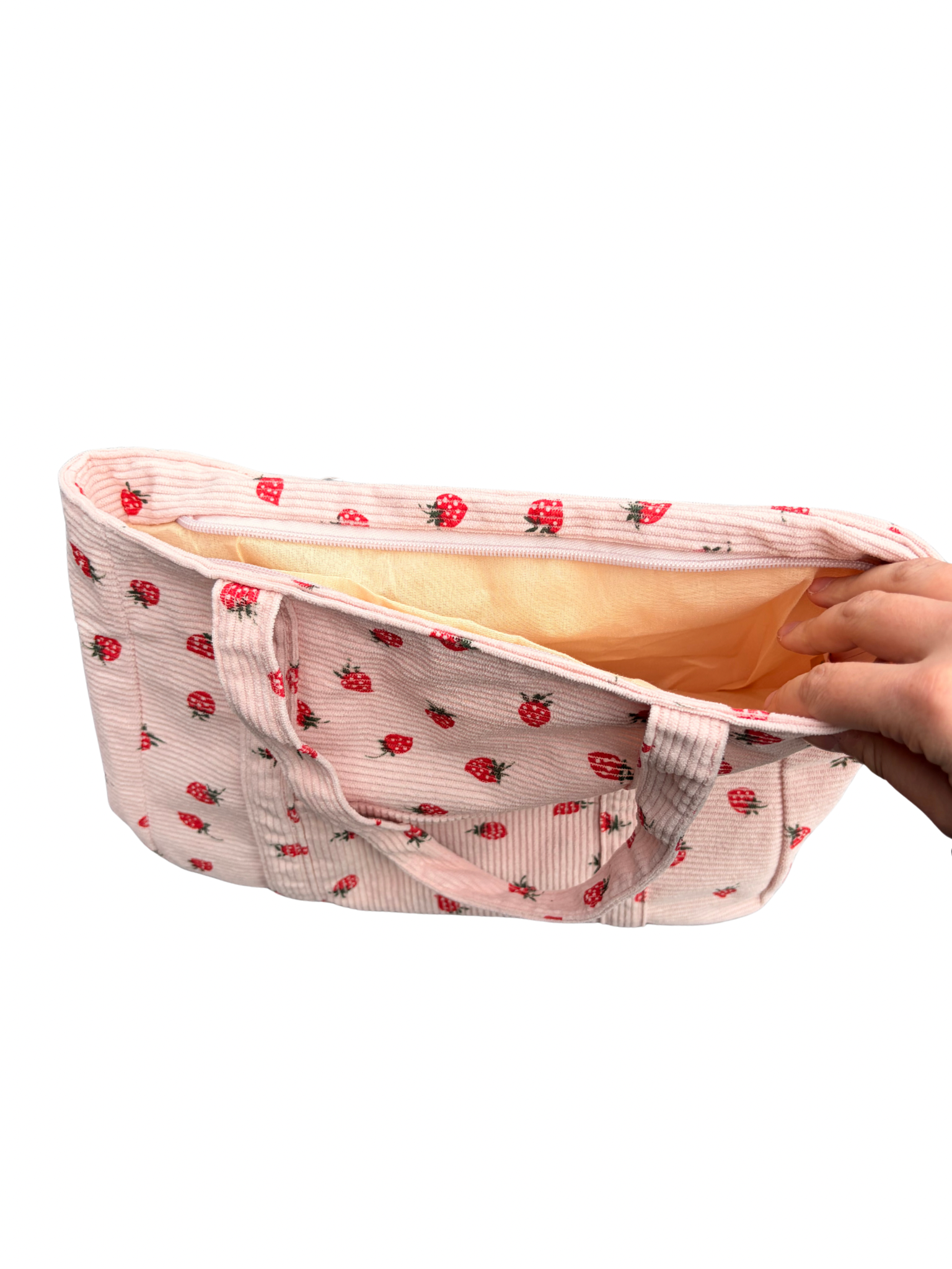 Tote Bag Erdbeeren - Rosa