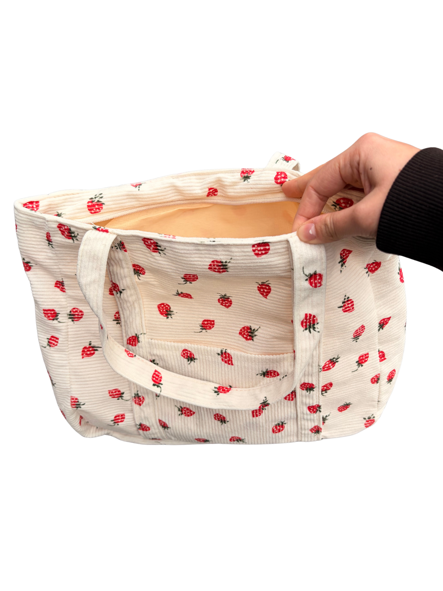 Tote Bag Erdbeere - Creme