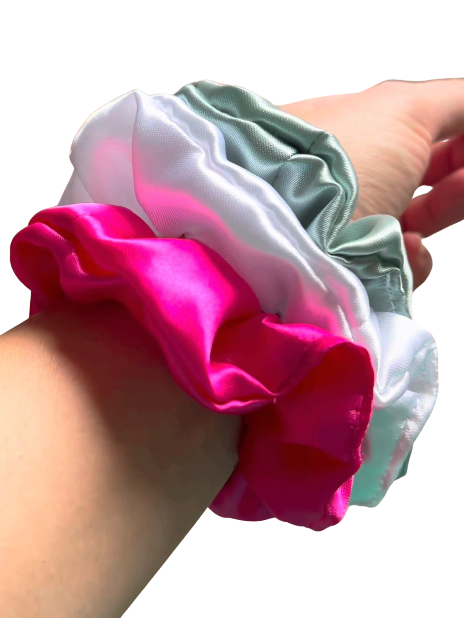 Scrunchie - Satin Blau